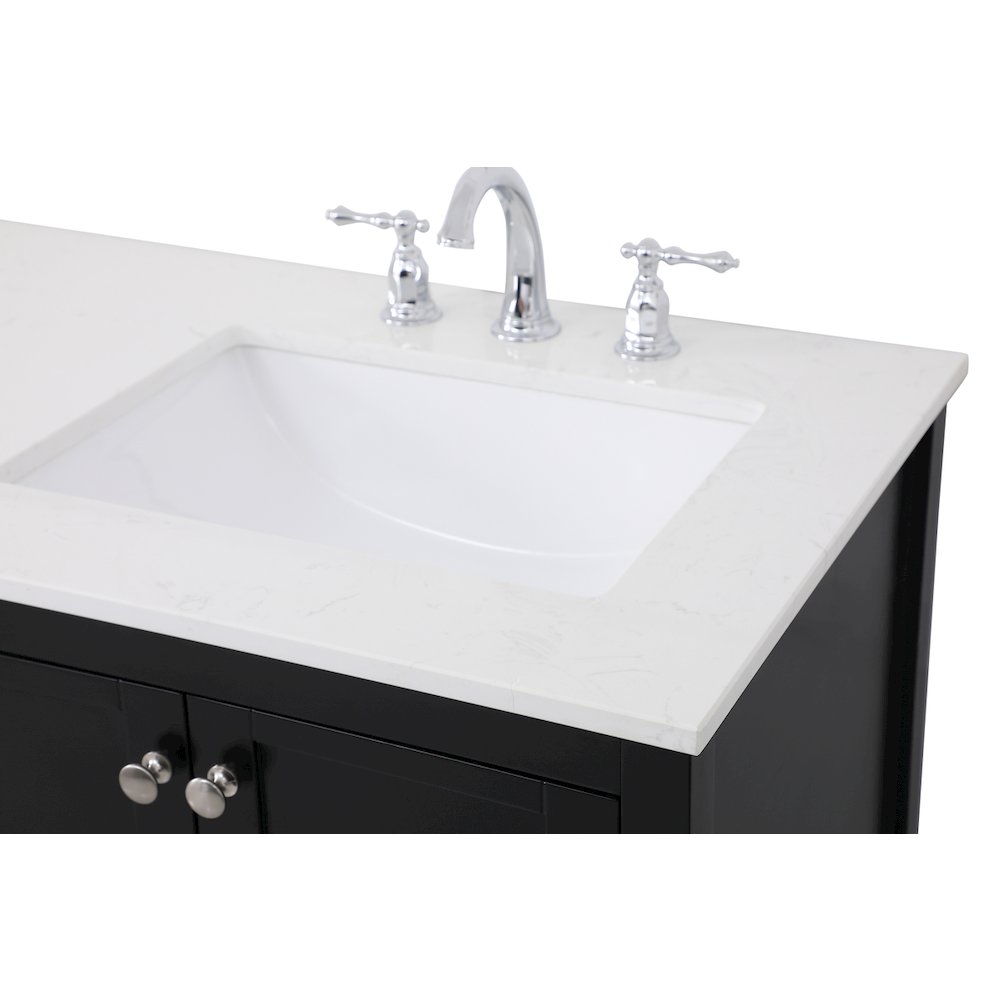 60 inch Single Bathroom Vanity in Black