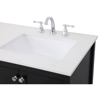 60 inch Single Bathroom Vanity in Black