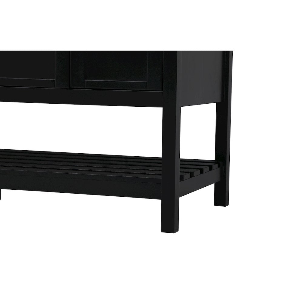 60 inch Single Bathroom Vanity in Black