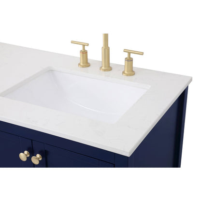 60 inch Single Bathroom Vanity in Blue