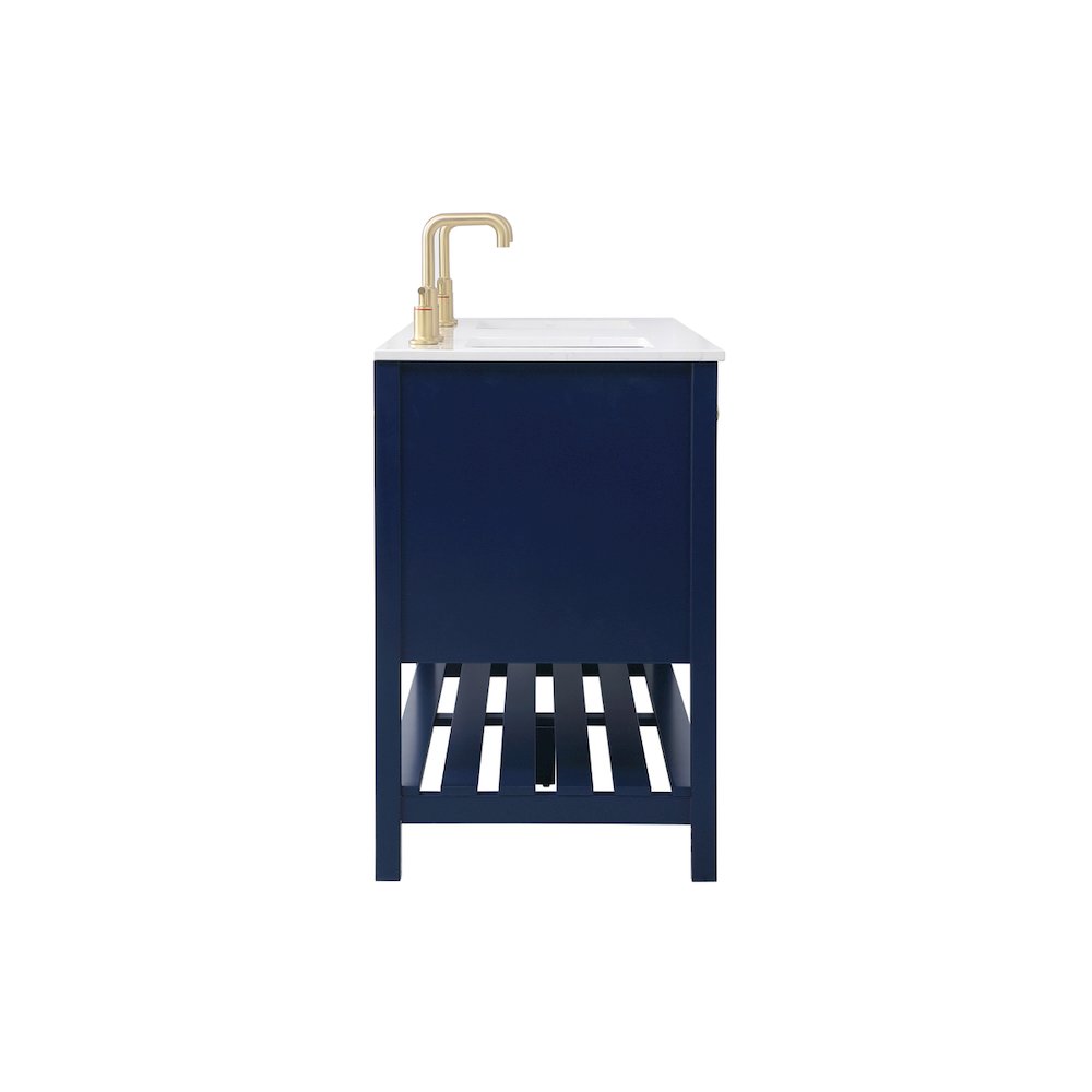 60 inch Single Bathroom Vanity in Blue