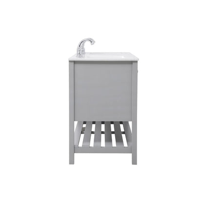 60 inch Single Bathroom Vanity in Gray