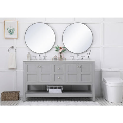 60 inch Single Bathroom Vanity in Gray