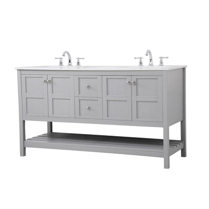 60 inch Single Bathroom Vanity in Gray