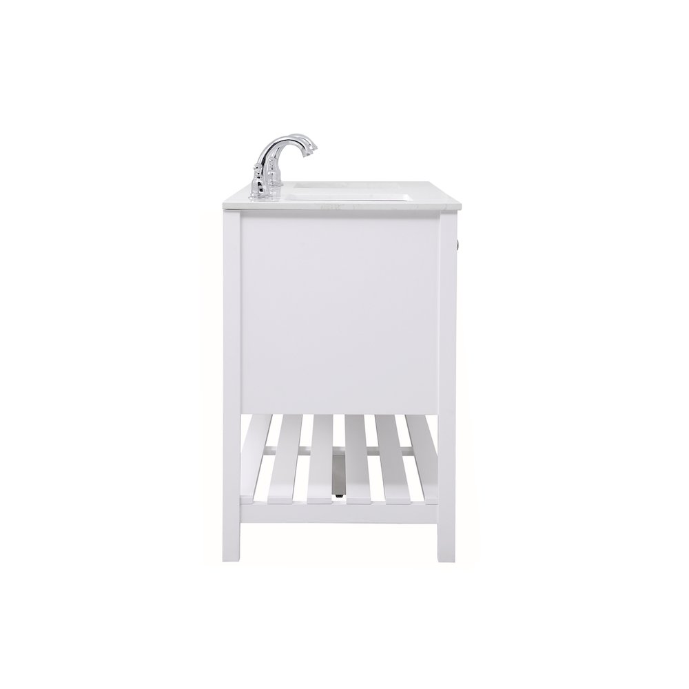 60 inch Single Bathroom Vanity in White