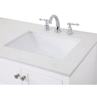 60 inch Single Bathroom Vanity in White