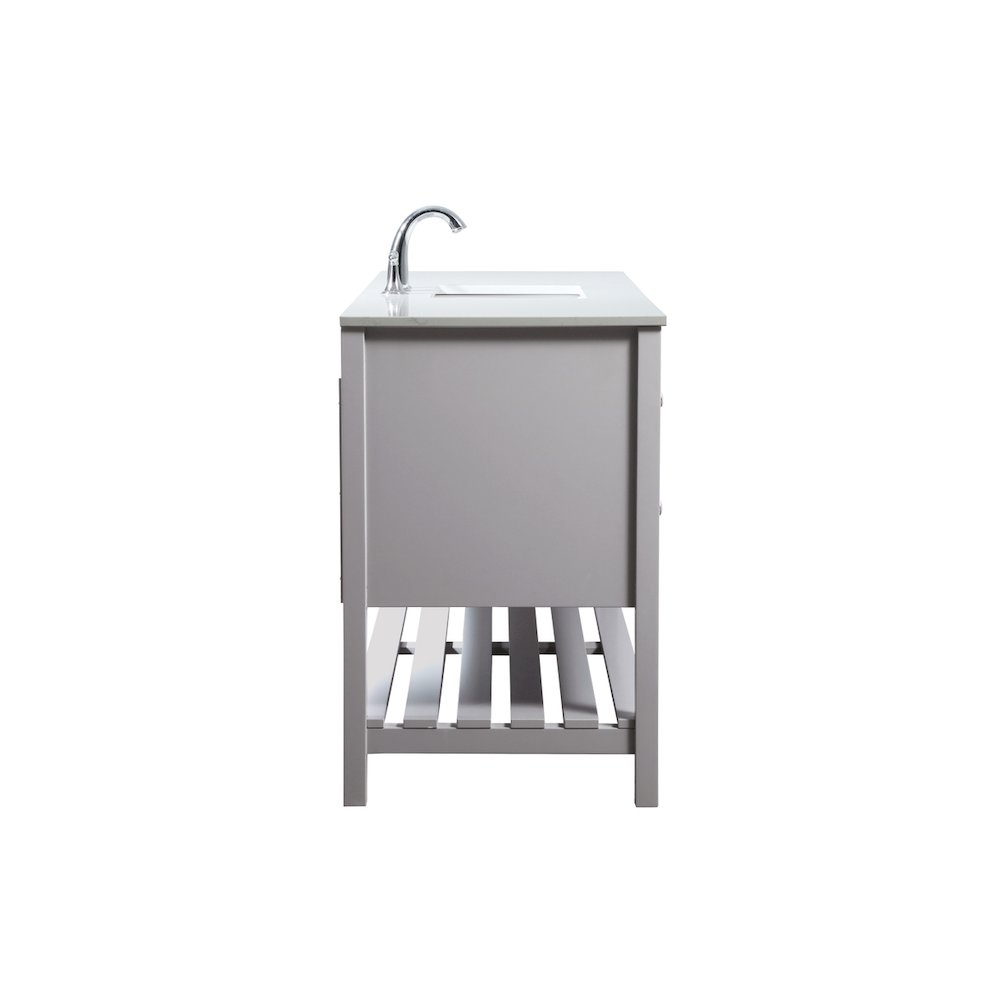 60 inch Single bathroom vanity in grey