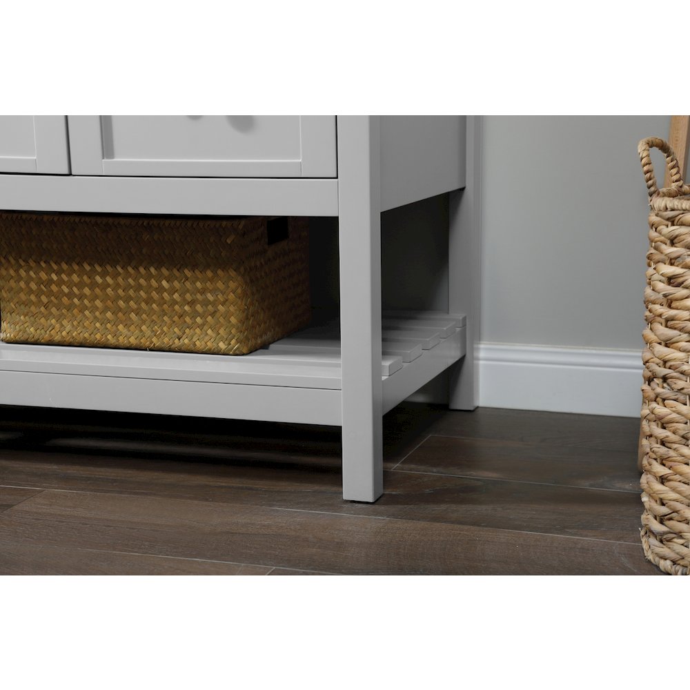 60 inch Single bathroom vanity in grey