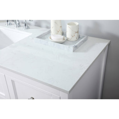 60 inch Single bathroom vanity in white