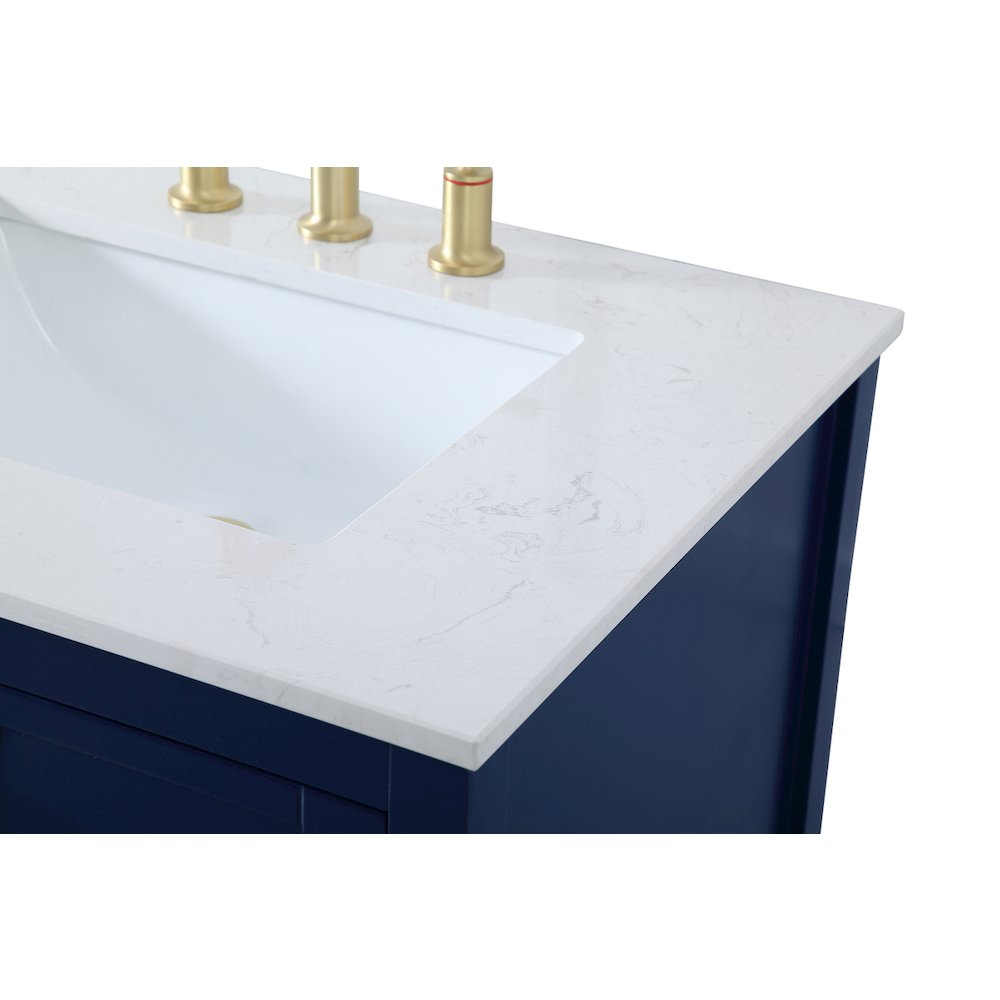 72 inch Double Bathroom Vanity in Blue