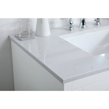 36 inch Single Bathroom Vanity in White