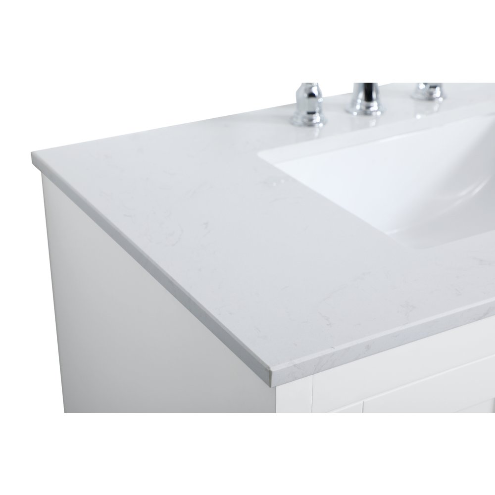 36 inch Single Bathroom Vanity in White