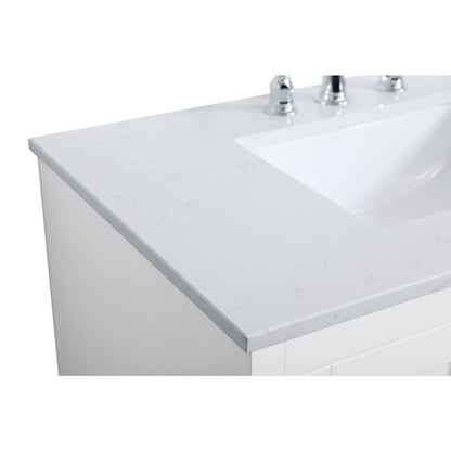 36 inch Single Bathroom Vanity in White