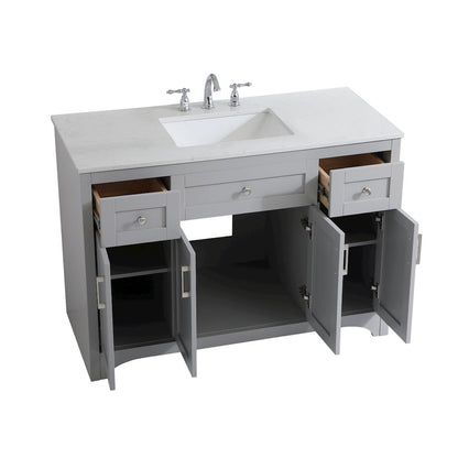 48 inch Single Bathroom Vanity in Grey