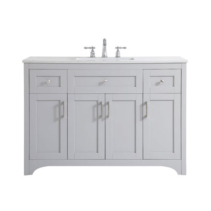 48 inch Single Bathroom Vanity in Grey