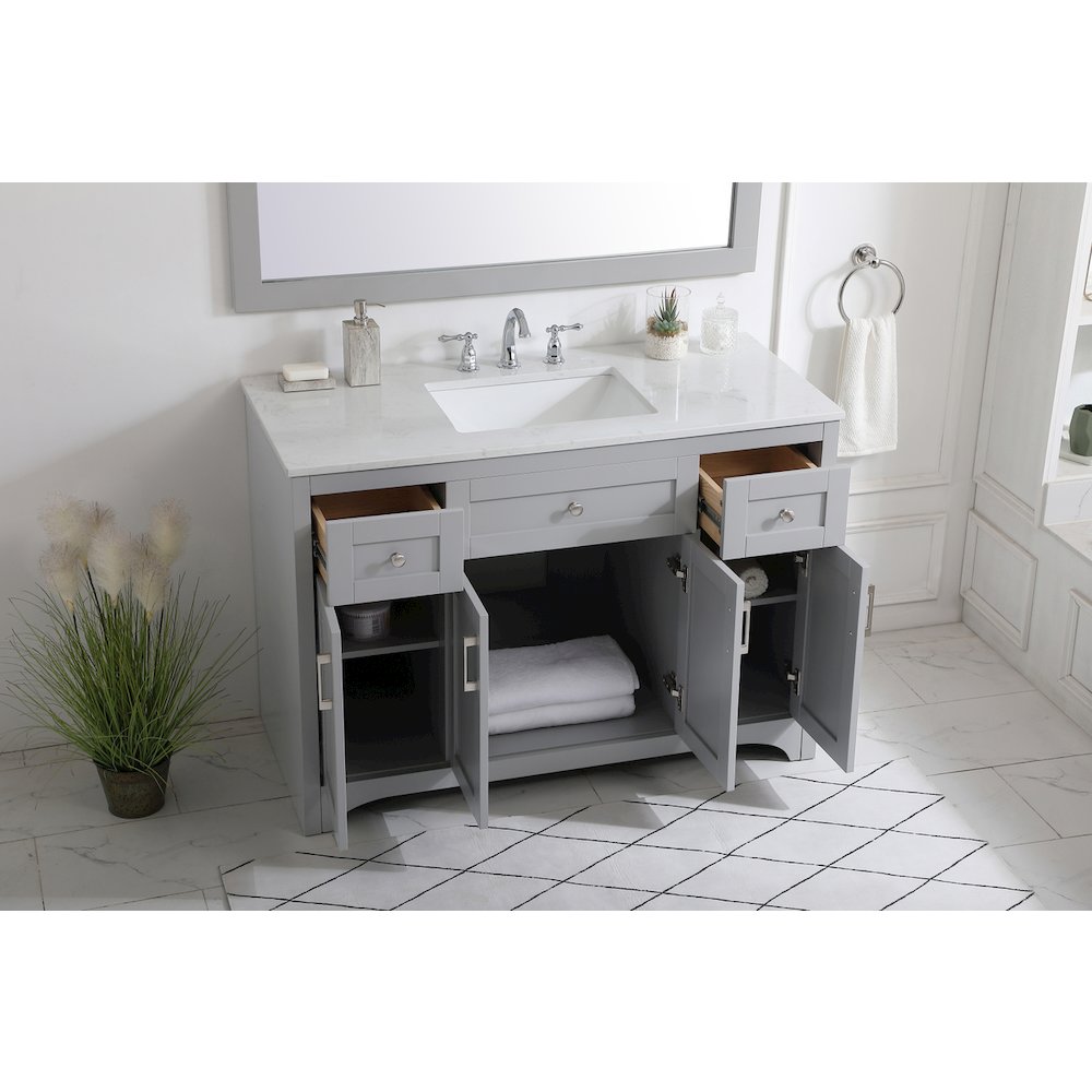 48 inch Single Bathroom Vanity in Grey