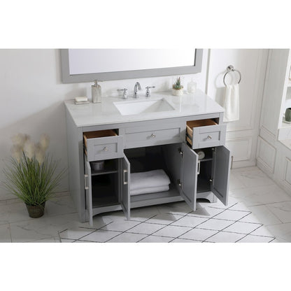 48 inch Single Bathroom Vanity in Grey
