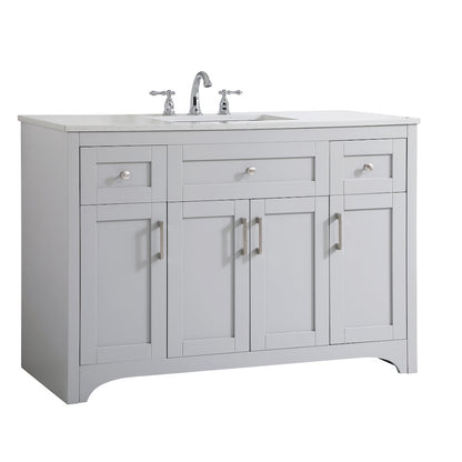 48 inch Single Bathroom Vanity in Grey