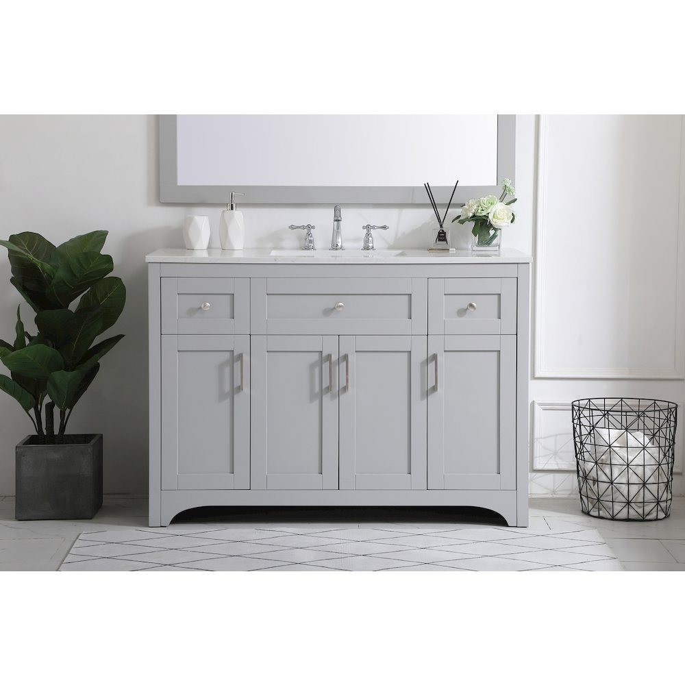 48 inch Single Bathroom Vanity in Grey