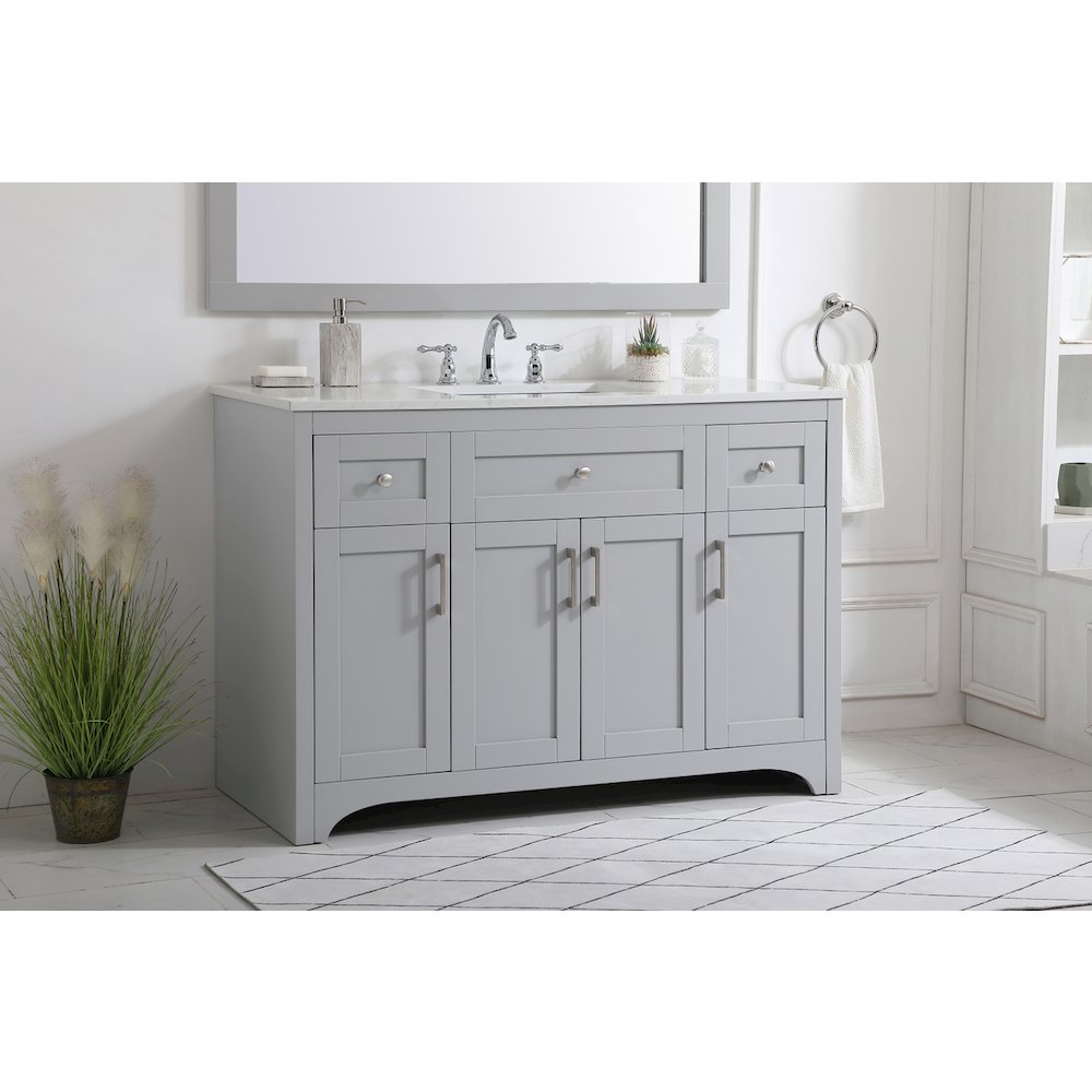 48 inch Single Bathroom Vanity in Grey