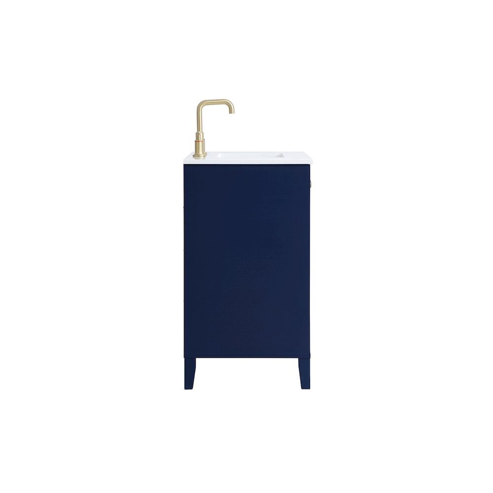 30 inch Single Bathroom Vanity in Blue