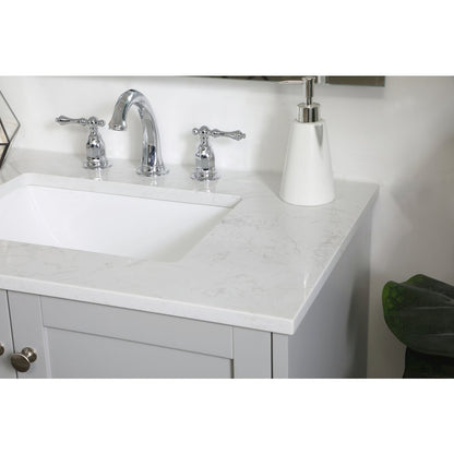 30 inch Single Bathroom Vanity in Grey