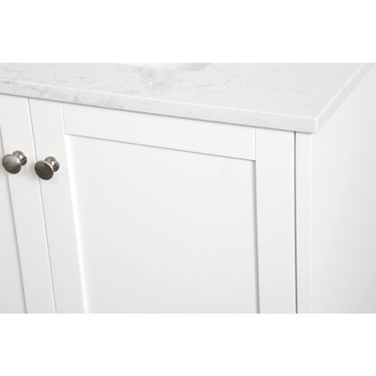 30 inch Single Bathroom Vanity in White