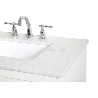 30 inch Single Bathroom Vanity in White