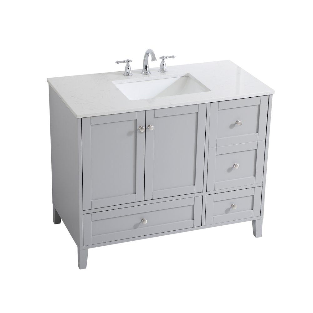 42 inch Single Bathroom Vanity in Grey