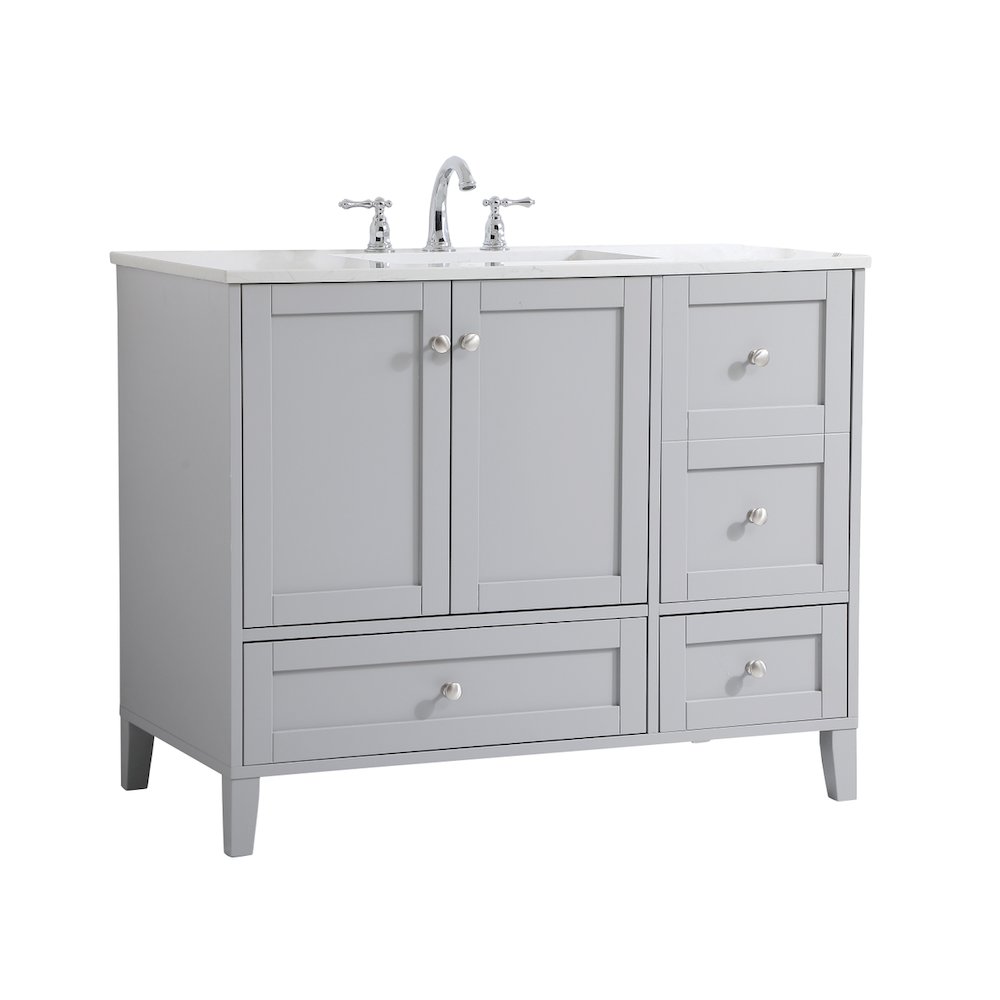 42 inch Single Bathroom Vanity in Grey
