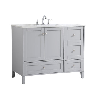 42 inch Single Bathroom Vanity in Grey