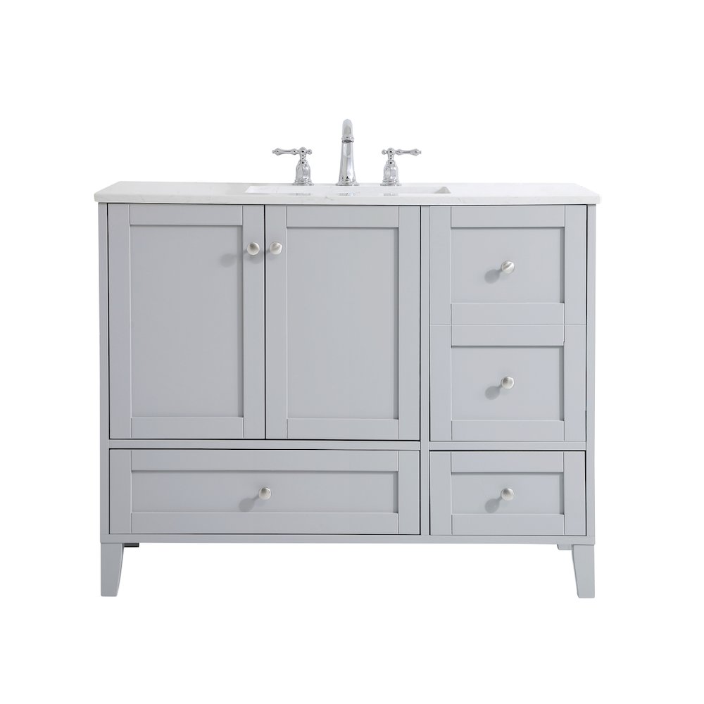 42 inch Single Bathroom Vanity in Grey