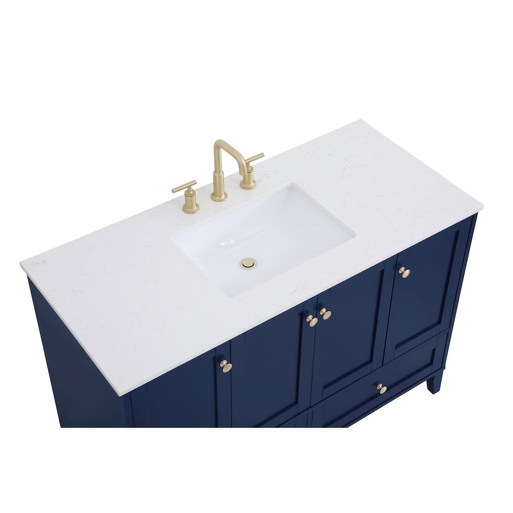 48 inch Single Bathroom Vanity in Blue