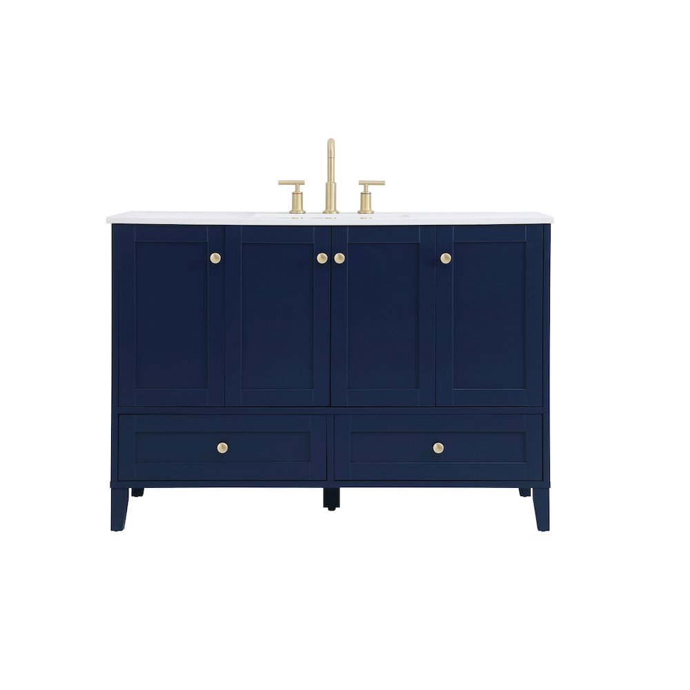 48 inch Single Bathroom Vanity in Blue