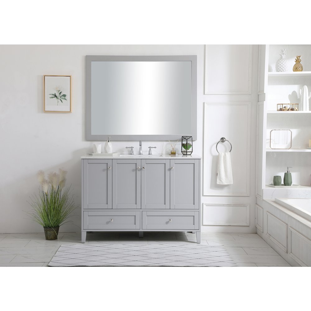 48 inch Single Bathroom Vanity in Grey