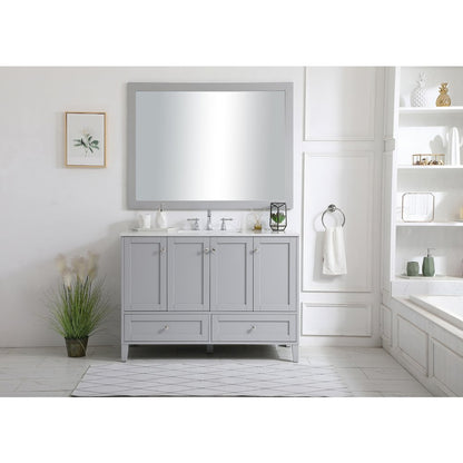 48 inch Single Bathroom Vanity in Grey