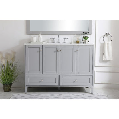 48 inch Single Bathroom Vanity in Grey
