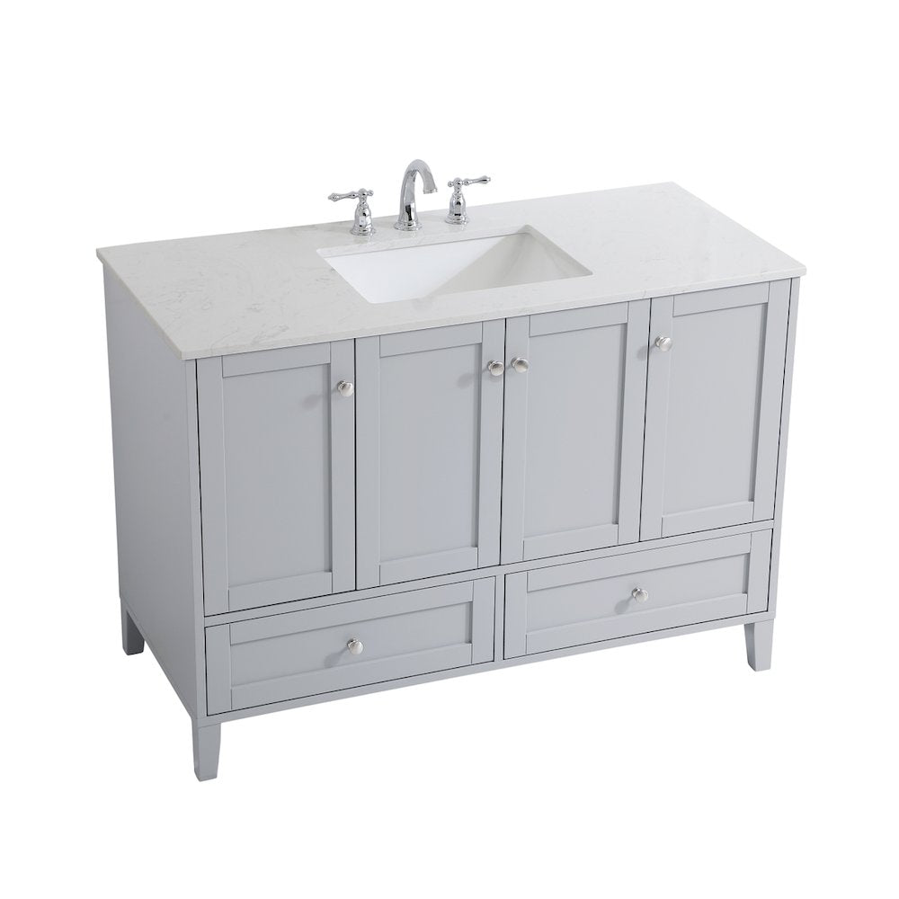 48 inch Single Bathroom Vanity in Grey