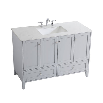 48 inch Single Bathroom Vanity in Grey