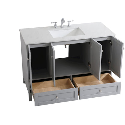 48 inch Single Bathroom Vanity in Grey