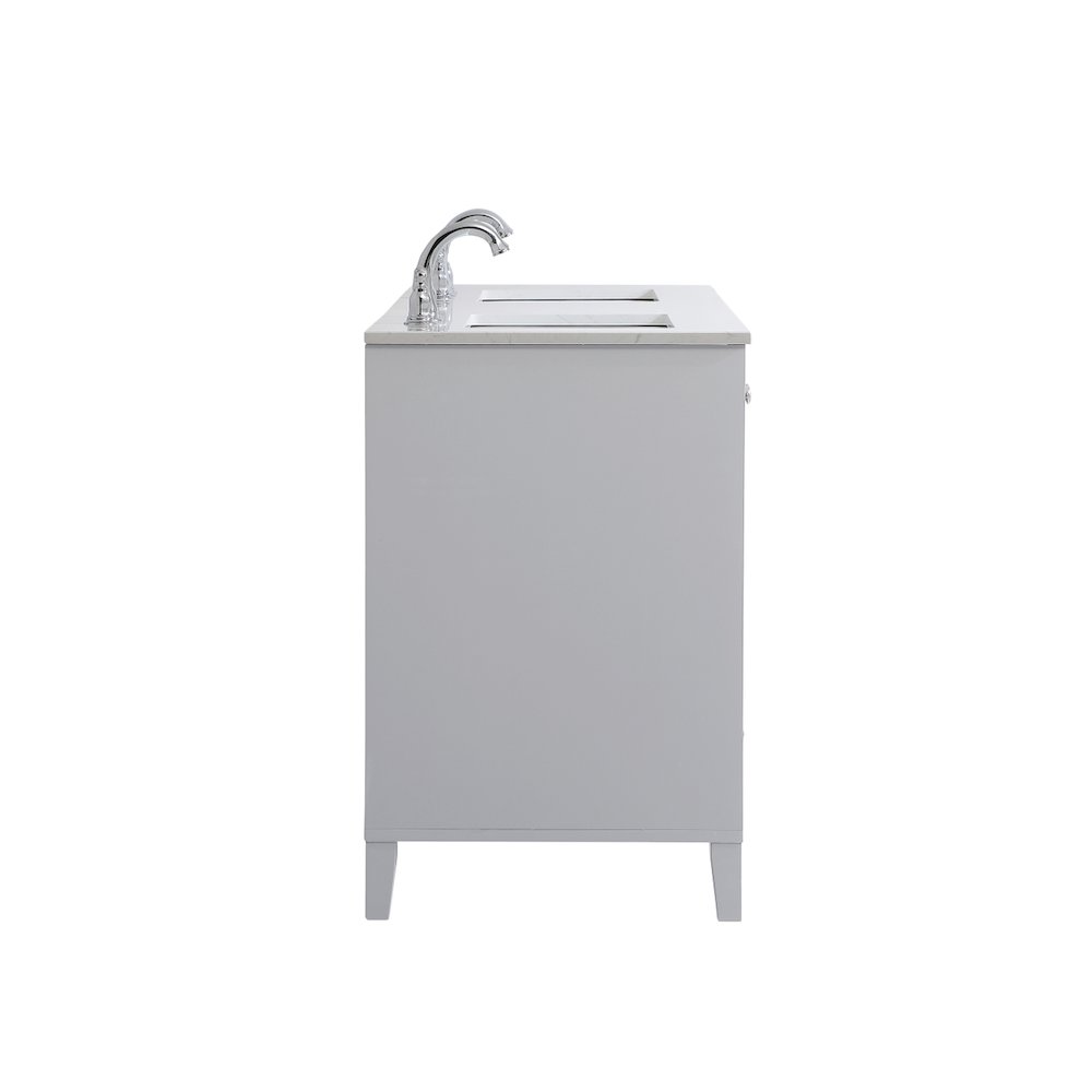 60 inch Double Bathroom Vanity in Grey