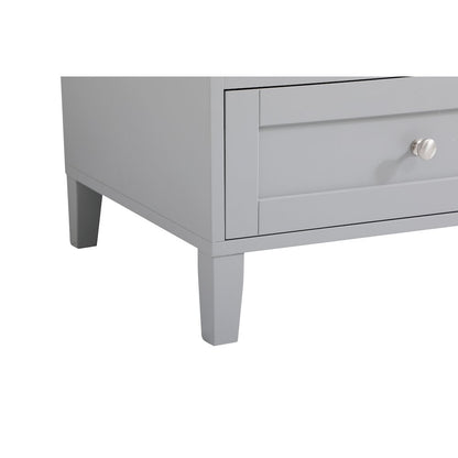 60 inch Double Bathroom Vanity in Grey