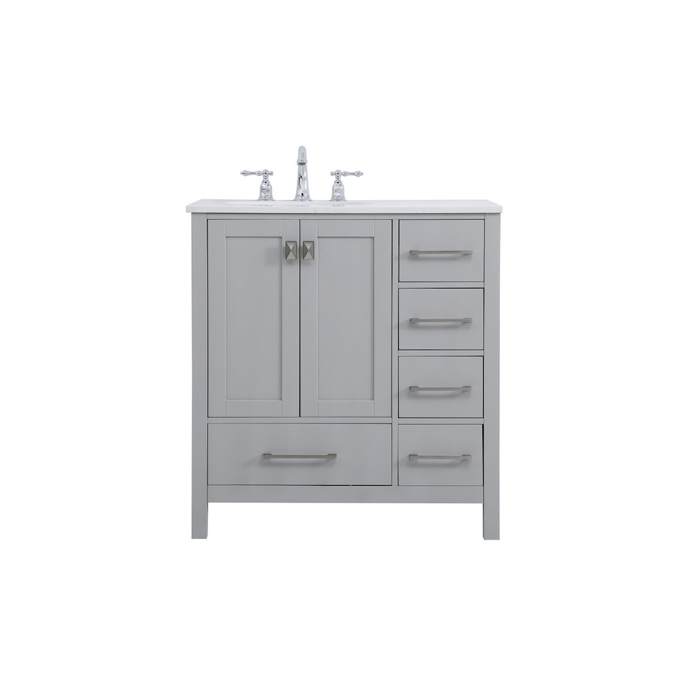 32 inch Single Bathroom Vanity in Gray