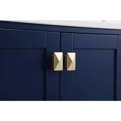 36 inch Single Bathroom Vanity in Blue