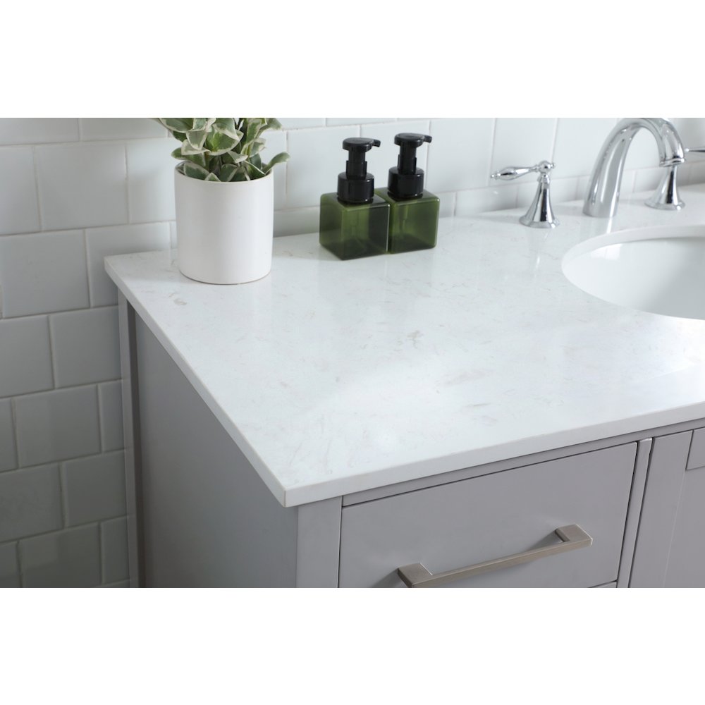 54 Inch SIngle Bathroom Vanity In Grey