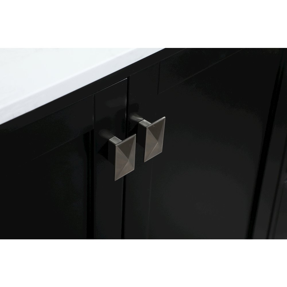 60 inch Single bathroom vanity in black