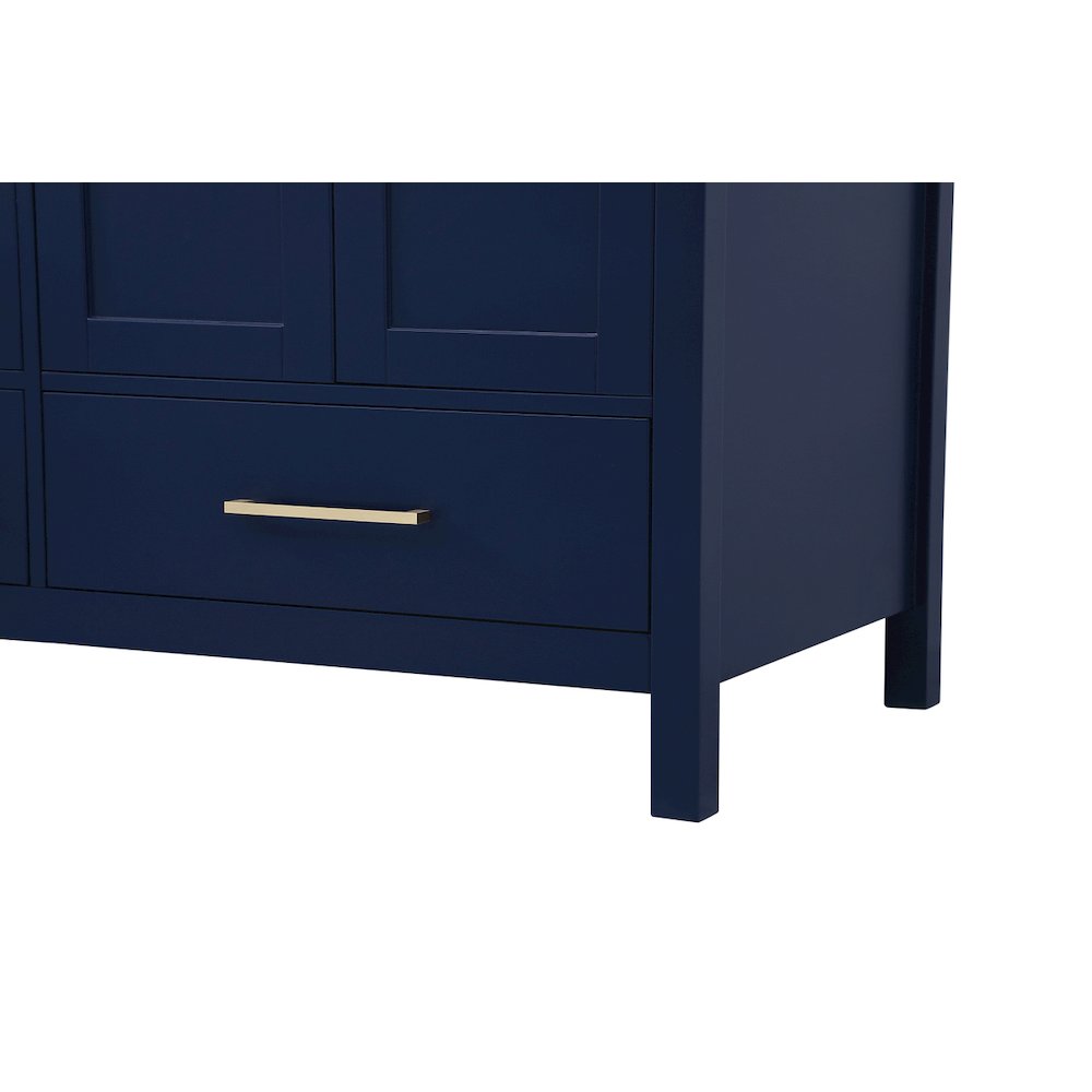 60 inch Double Bathroom Vanity in Blue