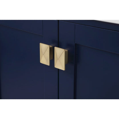 60 inch Double Bathroom Vanity in Blue