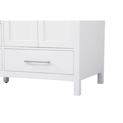 60 inch Double Bathroom Vanity in White