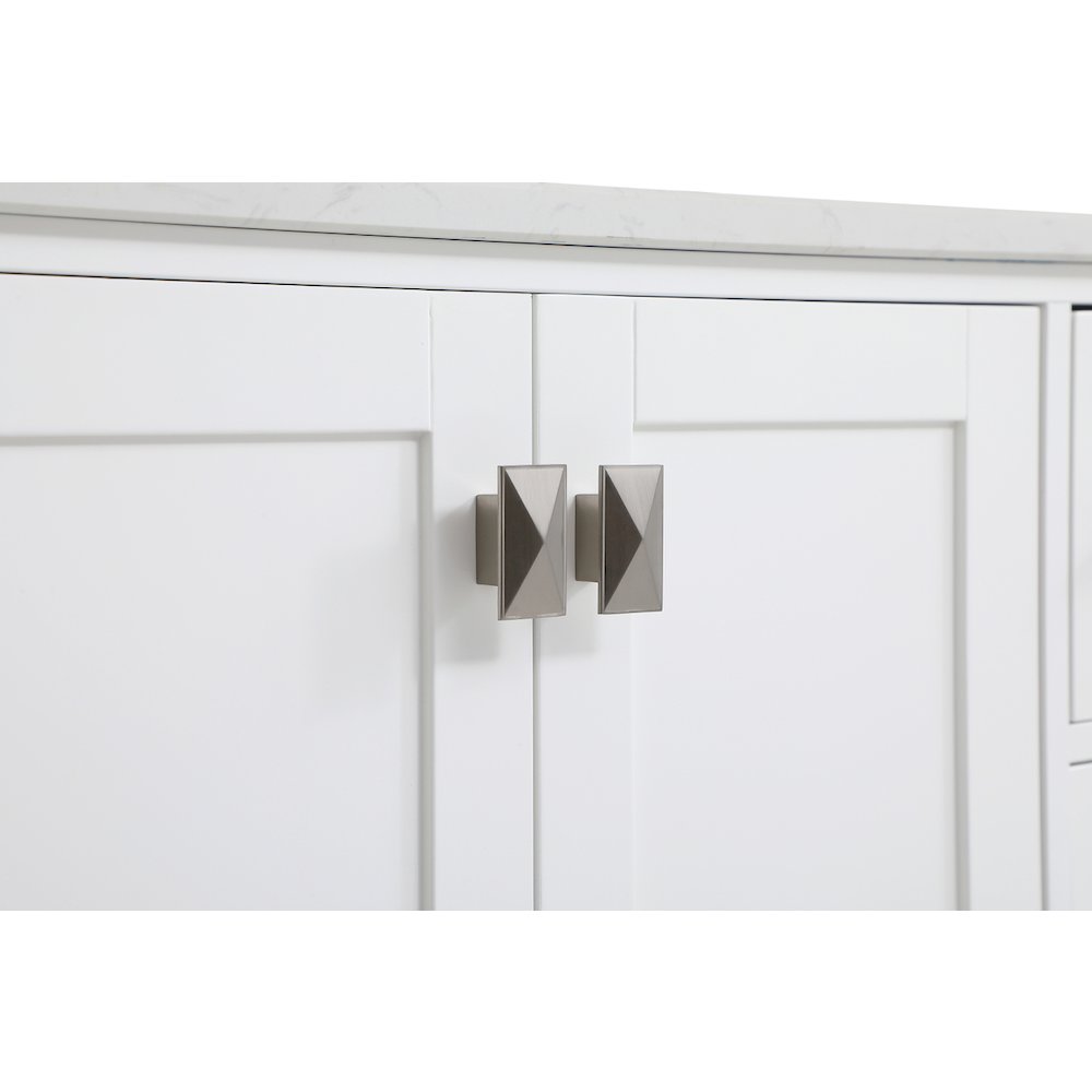 60 inch Double Bathroom Vanity in White